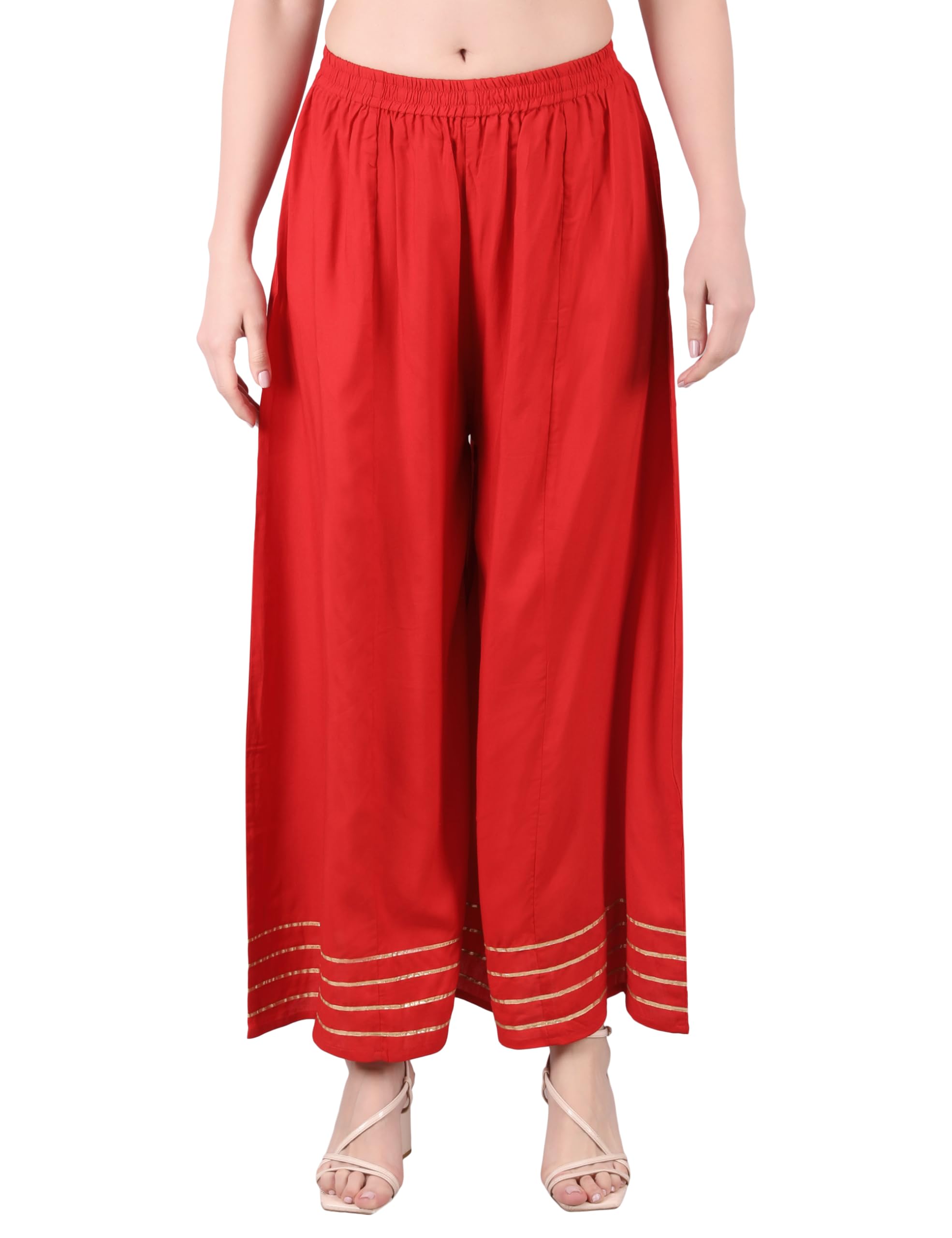 1978年製 SAHARA PAN SET 赤 Buy Surkanda Women Rayon 4 Gota Patti Work Palazzo Bottom Wear
