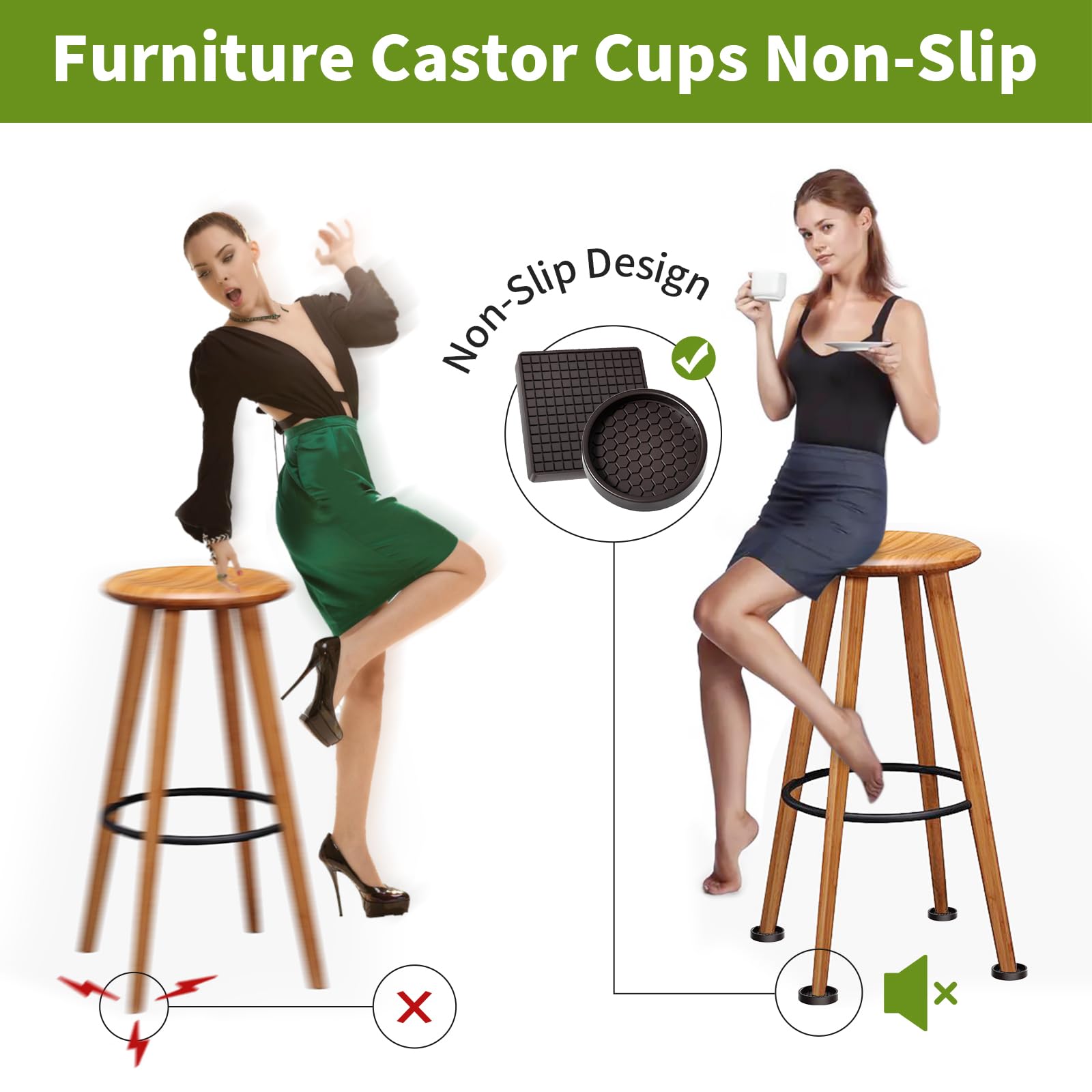 Coussinets De Chaise, Protection De Sol, Pieds En Caoutchouc, Pieds De Meubles, Table, Coussin En Feutre, Siège Auto-adhésif, Facile à Déplacer, Patins Coulissants Pour Meubles Lourds