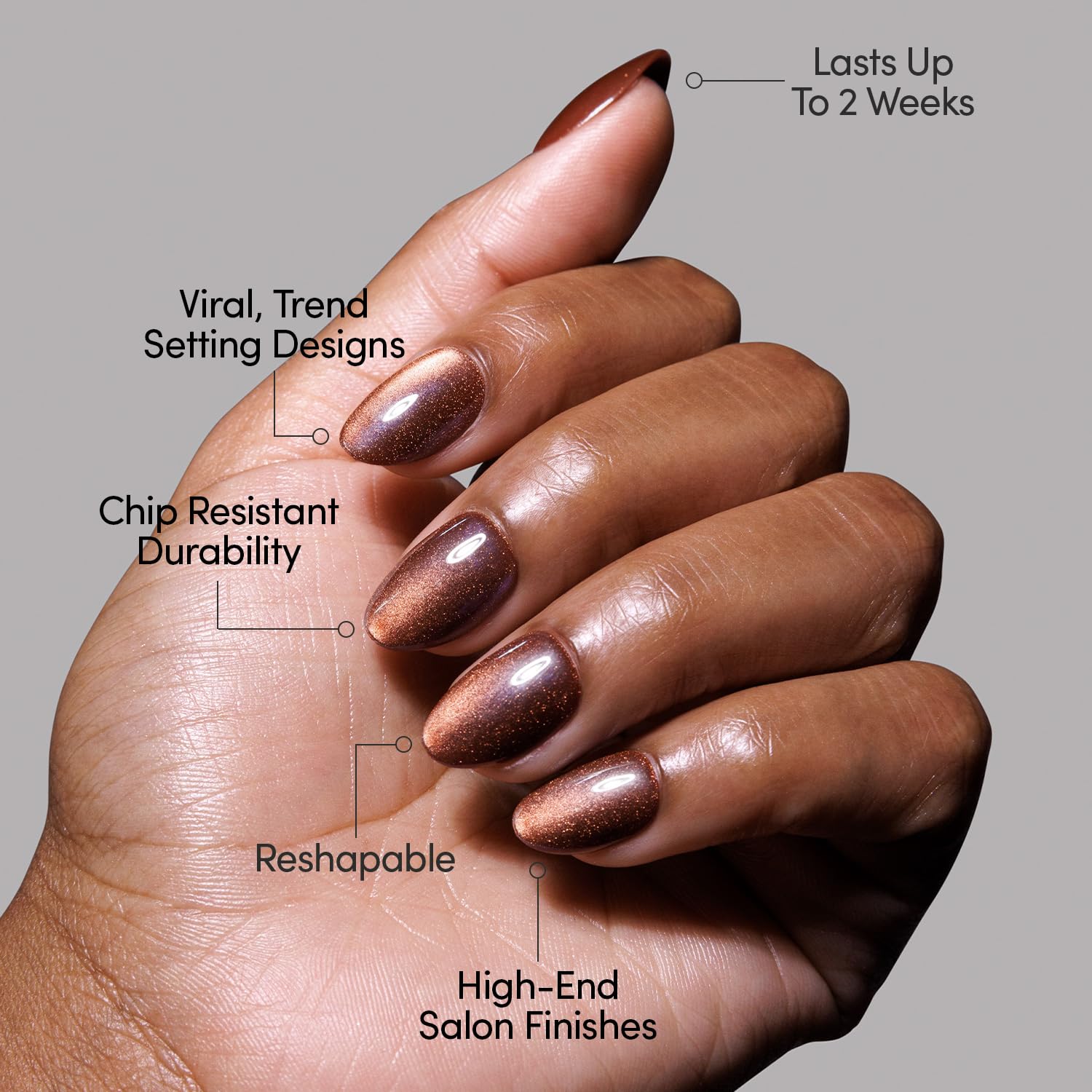 Amazon.com: Glamnetic Press On Nails - Magnetic Moscow Fake Nails