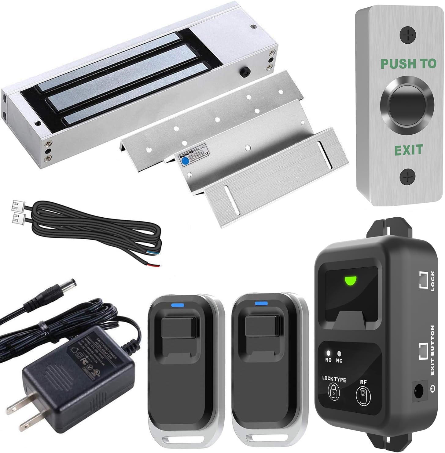 UHPPOTE Inswinging 1200lbs Electromagnetic Door Lock System with Remote Control