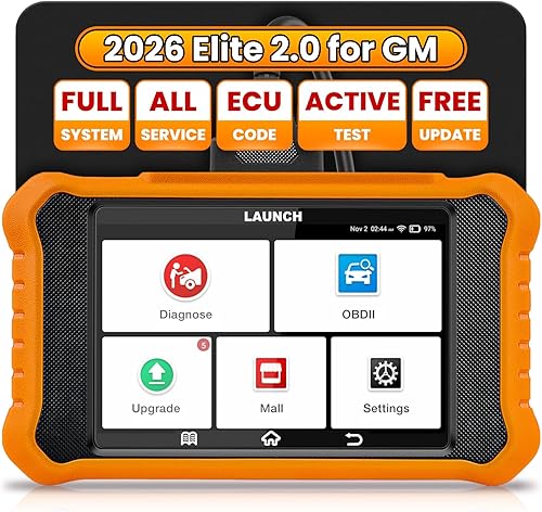 2026 LAUNCH Creader Elite V2.0 fit for GM Bi-Directional Scan Tool, All Reset Full System Diagnostic Scanner, AUTOVIN, Full OBD2 Code Reader for