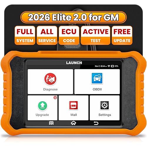 2026 LAUNCH Creader Elite V2.0 fit for GM Bi-Directional Scan Tool, All Reset Full System Diagnostic Scanner, AUTOVIN, Full OBD2 Code Reader for Buick/Chevrolet/Cadillac/GMC, Lifetime Free Update