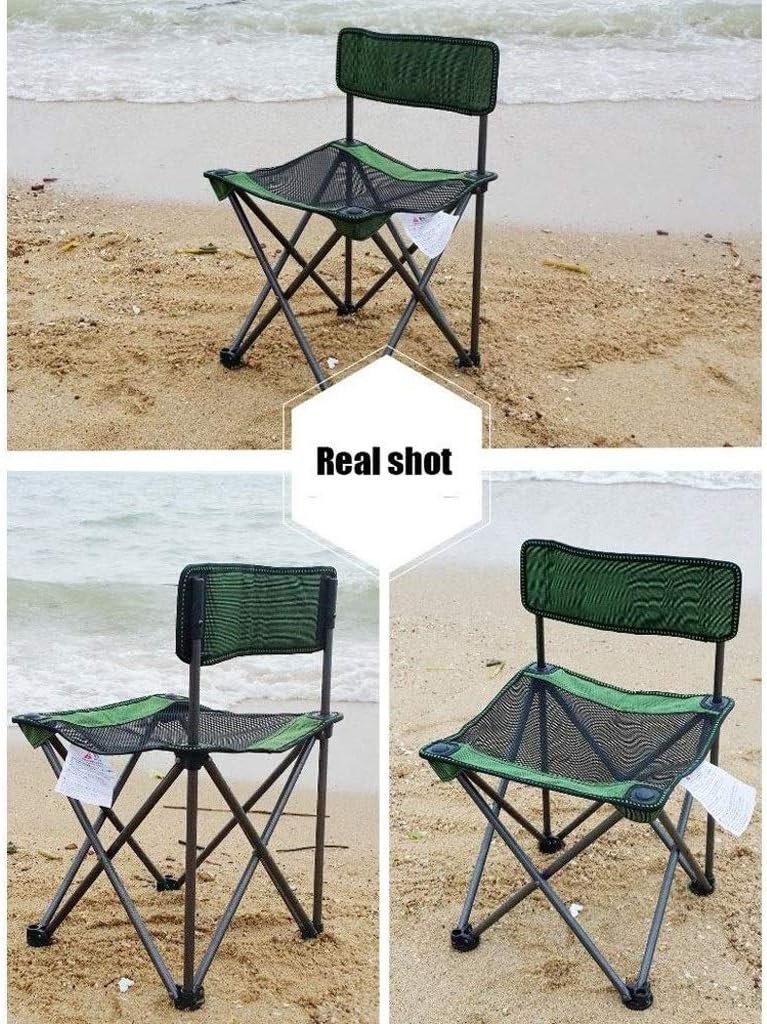 Folding Camping Lightweight Seat Portable Stool for Adults Mountaineeadventure/Green