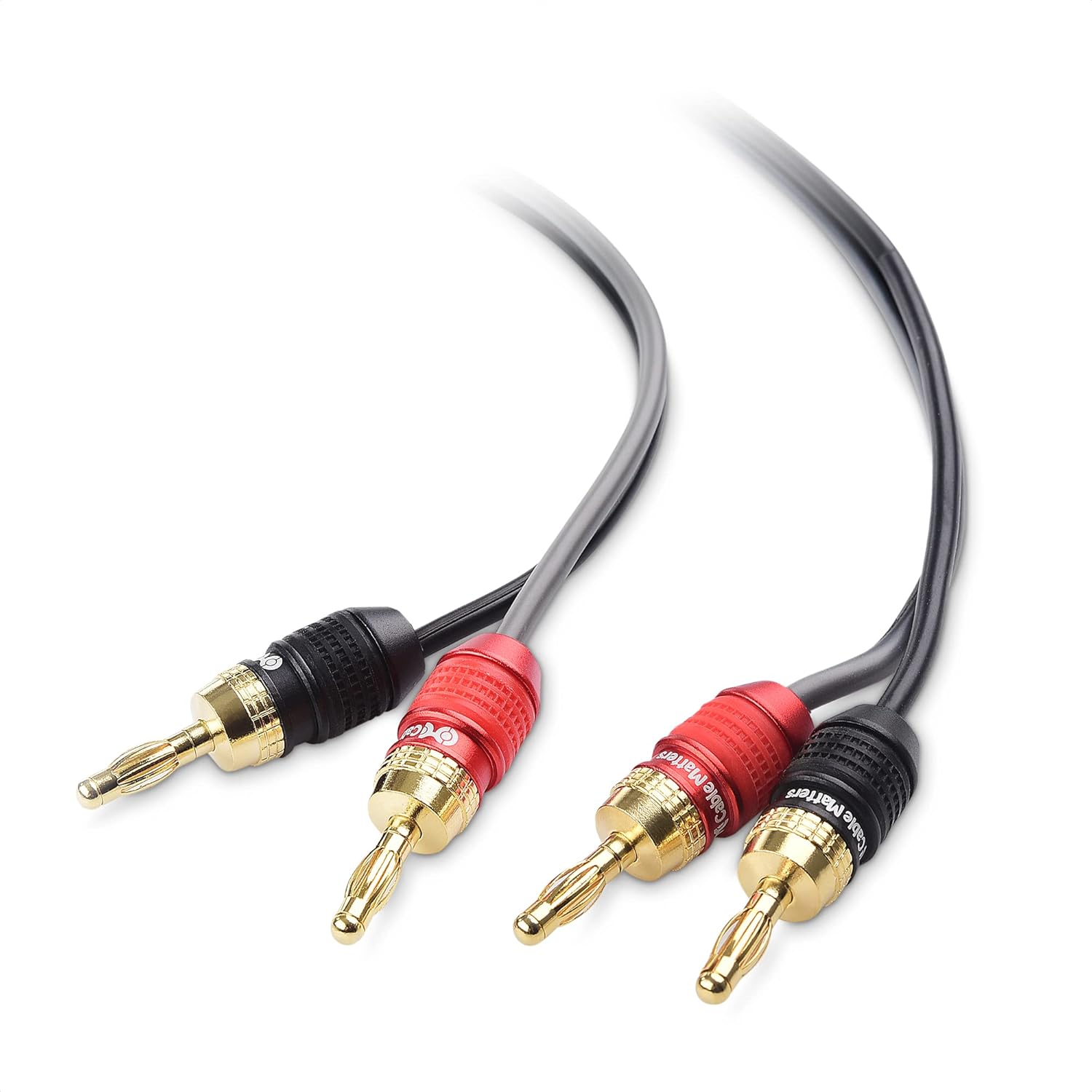 Cable Matters Heavy Duty 6 ft Speaker Wire 12 Gauge, Oxygen