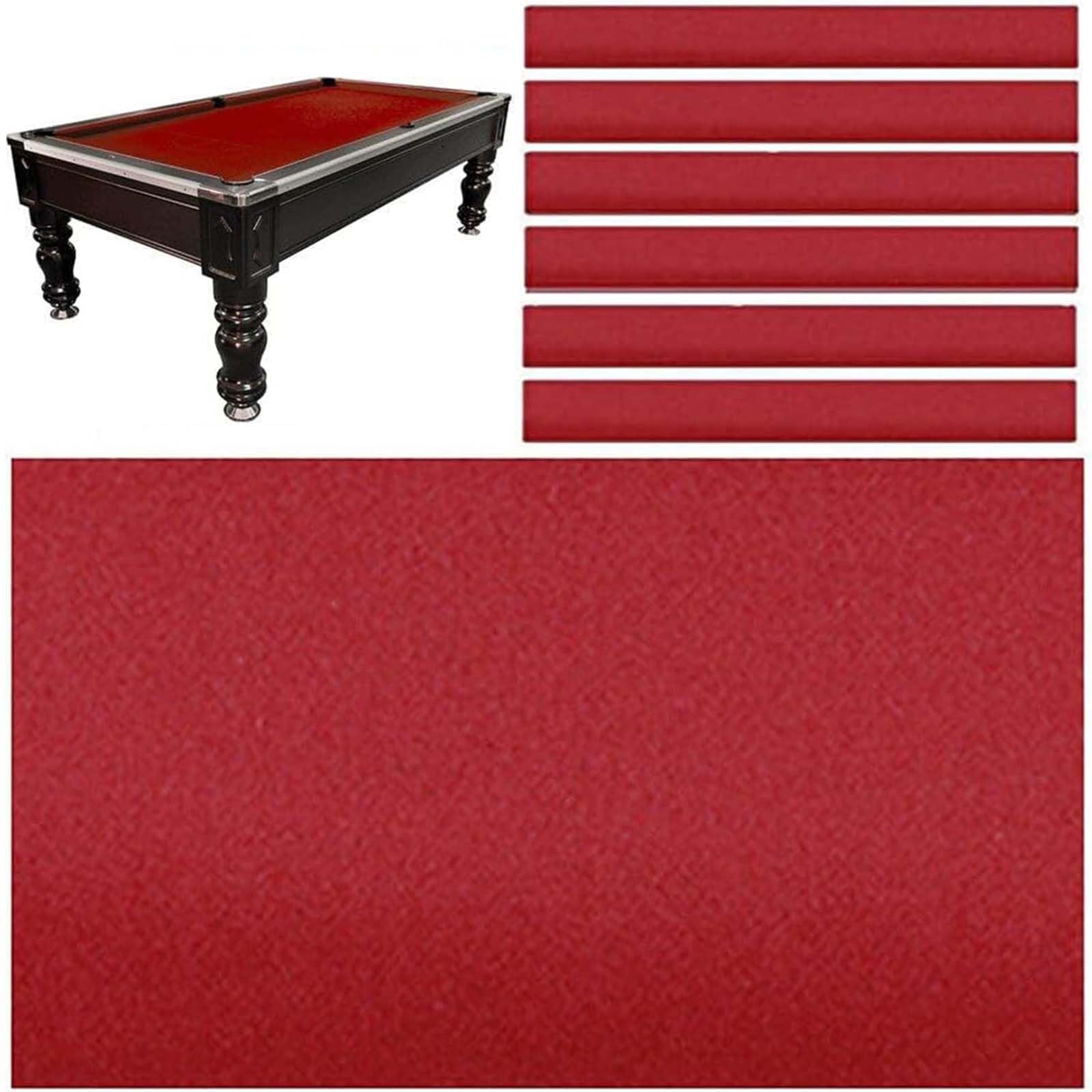 Tissu de billard 7 8 9 pieds avec kit de remplacement de feutre de nappe de table