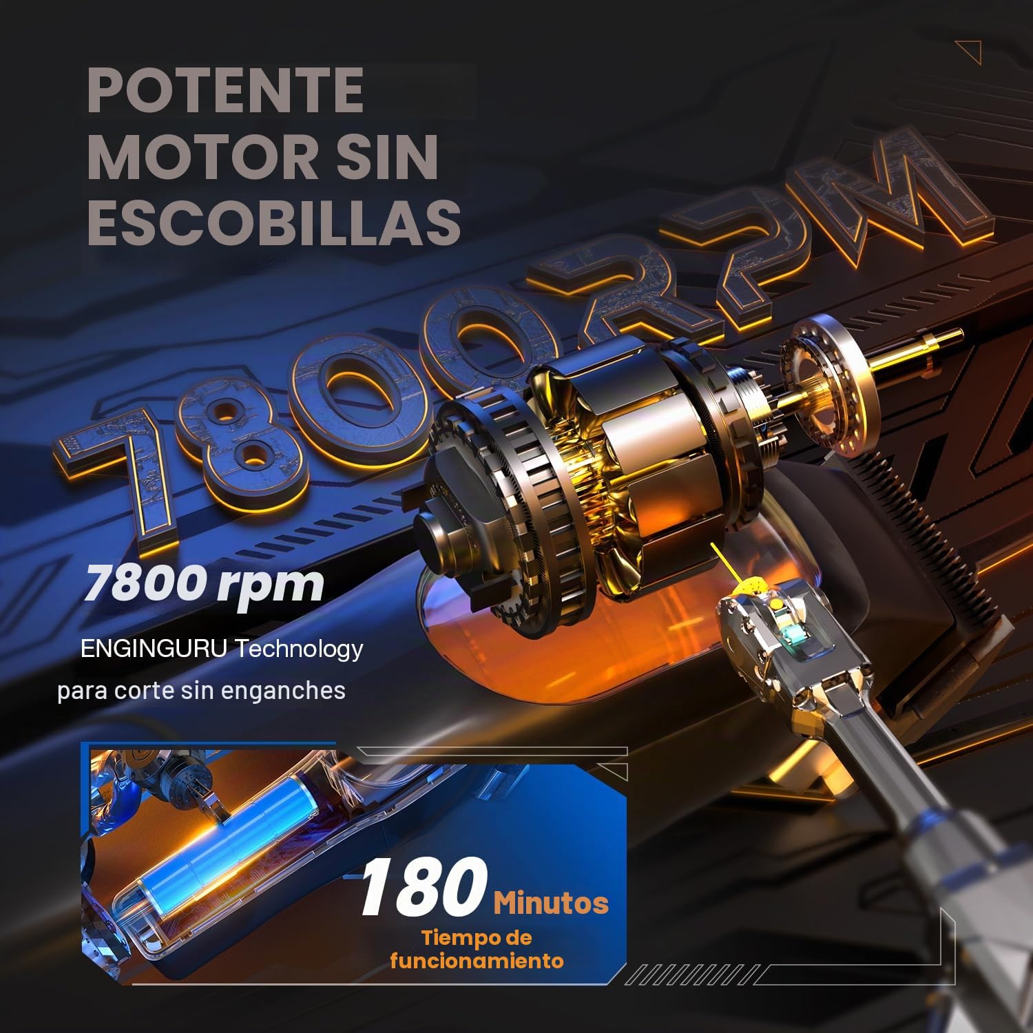 SUPRENT Maquina de Cortar Pelo Hombre, Cortapelos Hombre Profesional Inalámbrico Cortadora de Pelo con Palanca Taper Ajustabl y Cuchilla de Cerámica, Recargable, Pantalla LED (Negro)