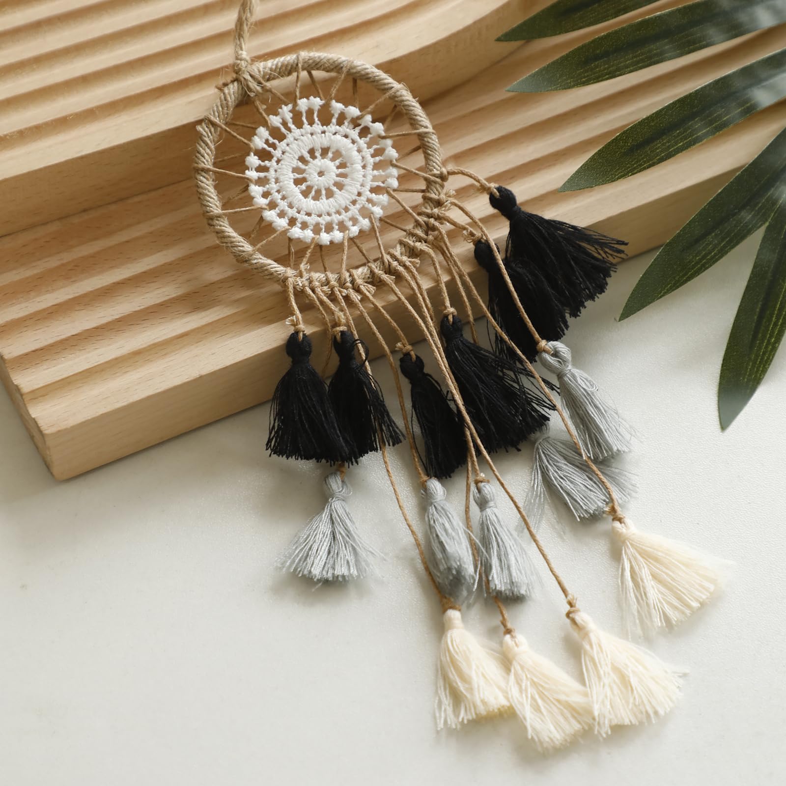 Artilady Kleiner Traumfänger Auto Dekor Boho Rückspiegel Zubehör
