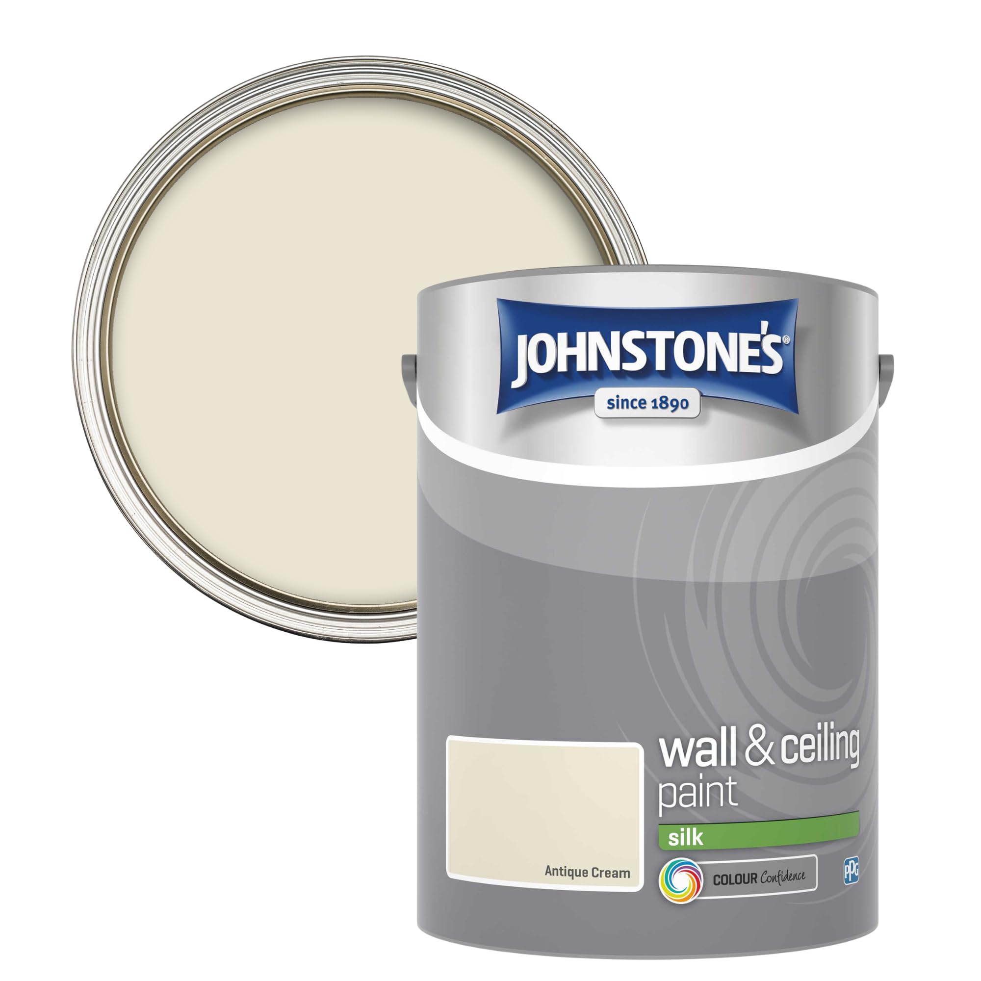 Johnstone's - Silk Wall & Ceiling Paint - Antique Cream - 5L