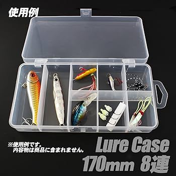 Amazon.co.jp: [ ピットライフ ] ルアーケース クリア 【170】 8連