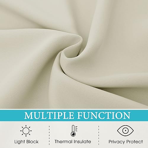 Miniatura 7 de RYB HOME Cortinas para Exteriores Opacas - 2 Paneles Cortinas para Exterior Impermeables Aislamiento Térmico para Patio Porche Garaje Jardín Cenador
