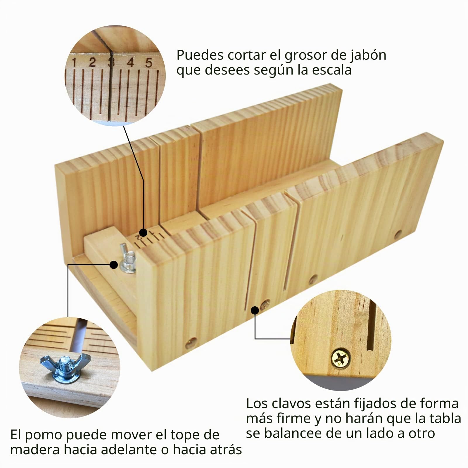 Artcome Kit de 2 moldes de corte rectangulares de silicona para pan de 1200 ml, 2 cajas de madera con tapa, herramienta de corte ajustable de madera con cortador corrugado de acero