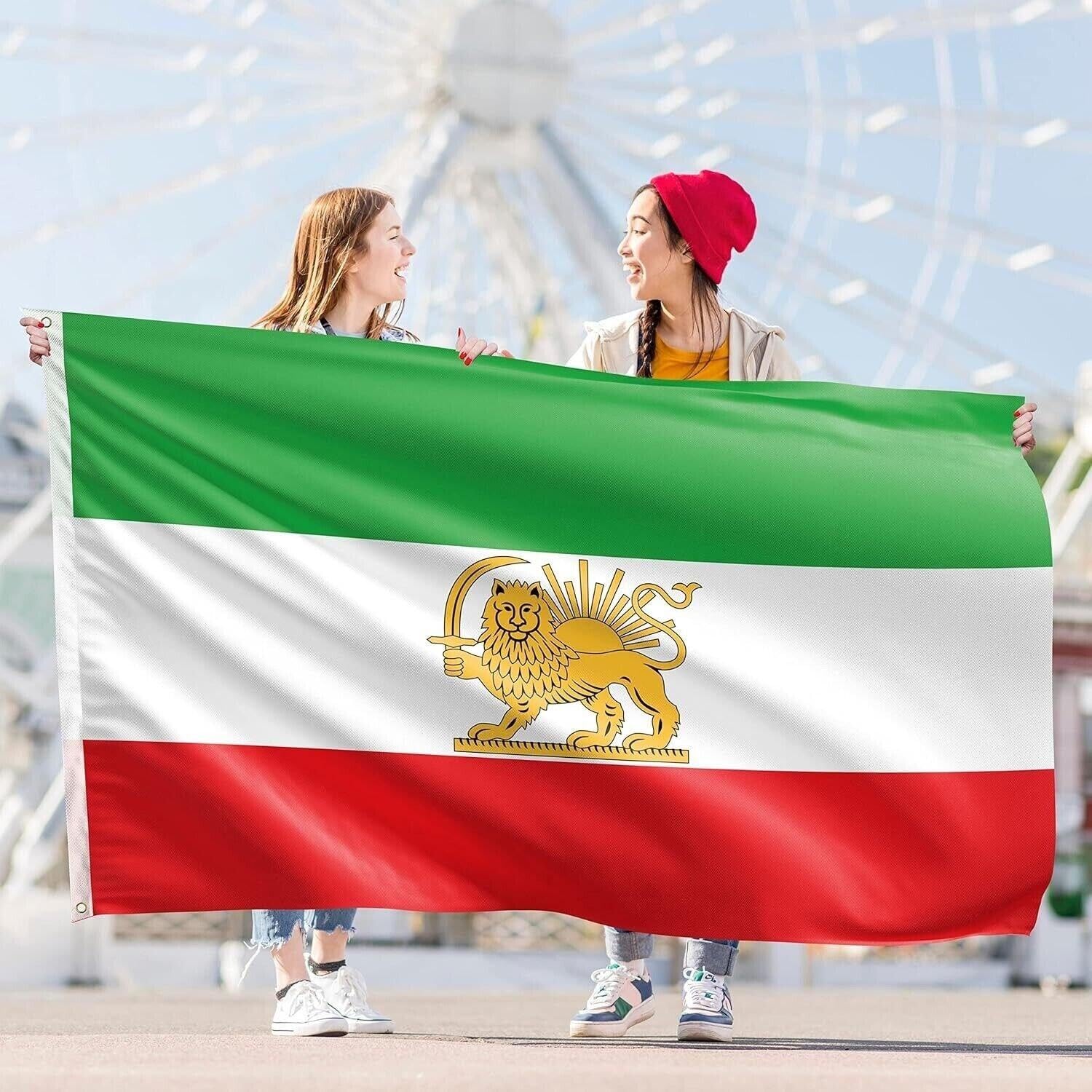 Ancient Historic Iran Iranian Flag 3x5 Ft (A