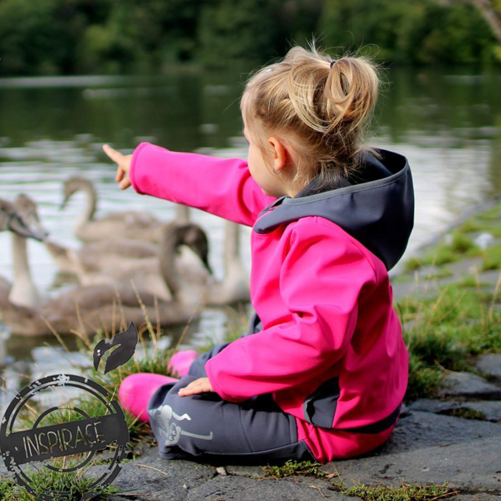 Pantalones de Softshell para niños, Impermeables, Resistentes al Viento, Transpirables, Pantalones de Lluvia sin Capa Aislante Rosa. 122 cm-128 cm