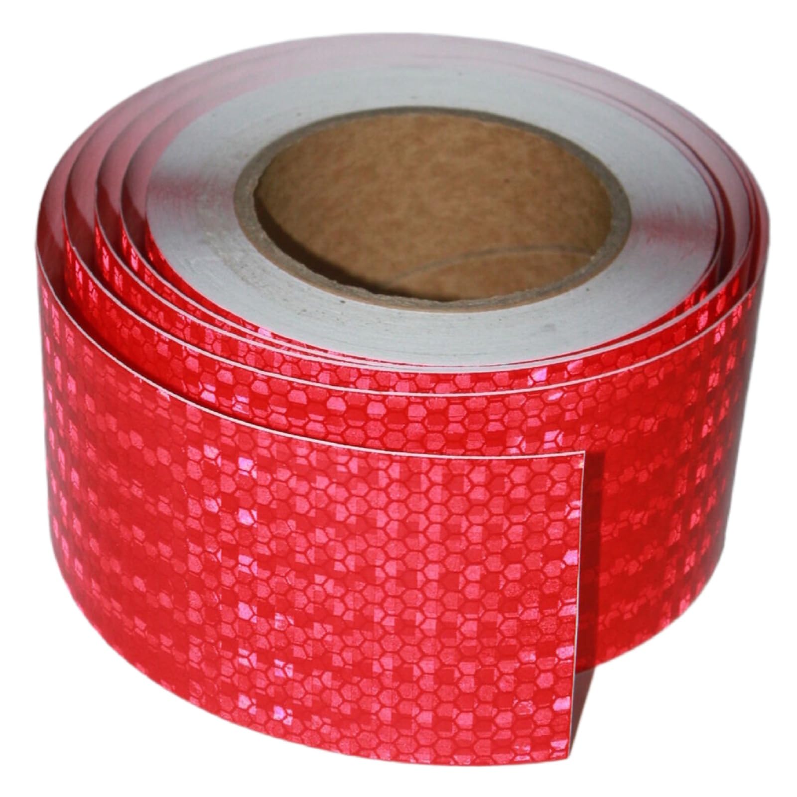 tuyrchu Reflective Tape Red 3 inch, Outdoor Waterproof High Visibility Warning Industrial Marking Tape, Safety Stickers (68 feet)