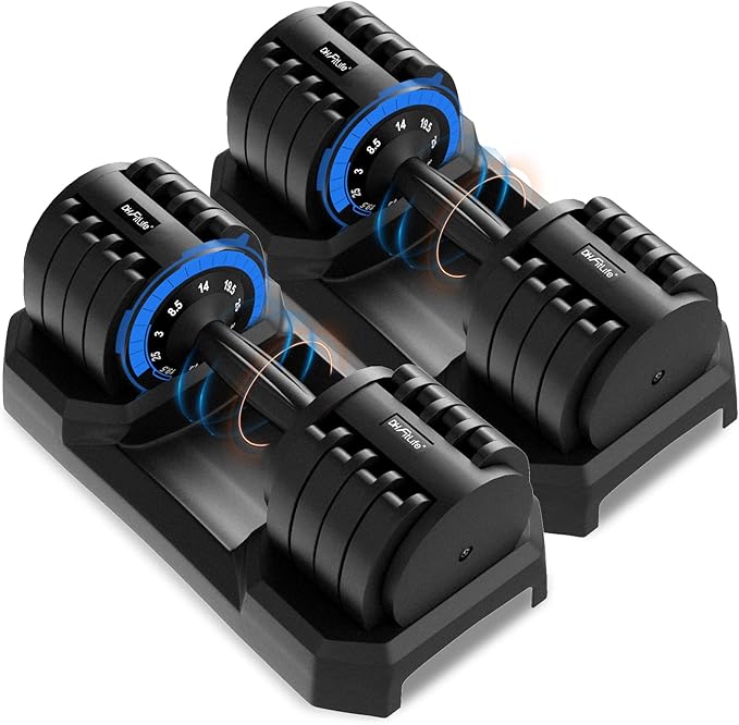 Manubrio Regolabile DH FitLife Da 3 A 25 KG Per Esercizi Di - Foto 9