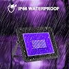 UV Black Light Spotlight 100 W 365 nm LED Black Light Lamp IP66 Waterproof UV Floodlight with Plug Floodlight for Blacklight Party Glow Party Disco Bar [Energy Class F]