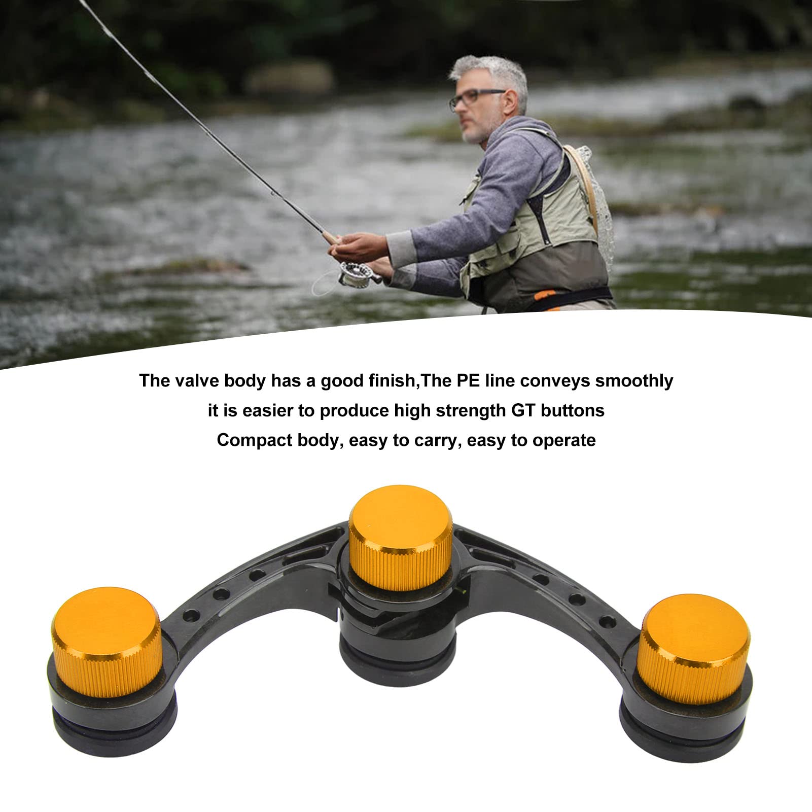 Fishing Bobbin Knotter Assist Knot Tool GT FG PR Fishing Line Wire Knotting Machine Fishing Gear(Yellow)