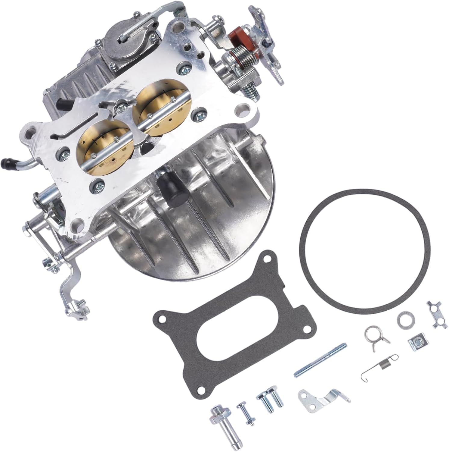 GELUOXI Carburetor 2 Barrel with Manual Choke Replacement for 2300 500 CFM CJ5 CJ7 F100 0-4412S