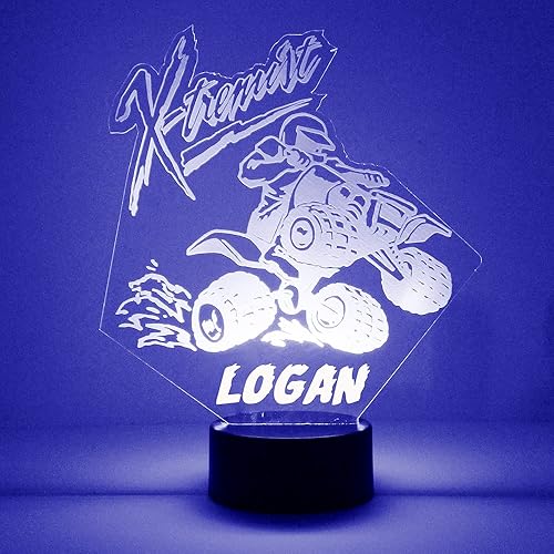 MMS Vehicles - Lámpara LED de luz nocturna, personalizada con tu nombre o texto, control remoto en 16 colores, 4 modos de luz, lámpara LED de regalo