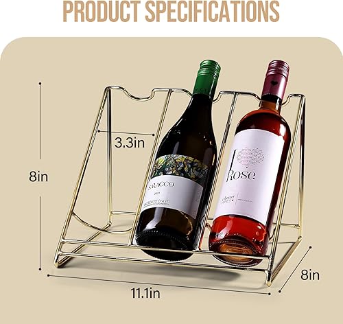 Miniatura 4 de Estante de exhibición de botellas de vino, estante de almacenamiento de vino, estante de exhibición de botellas de licor, estante de vino pequeño