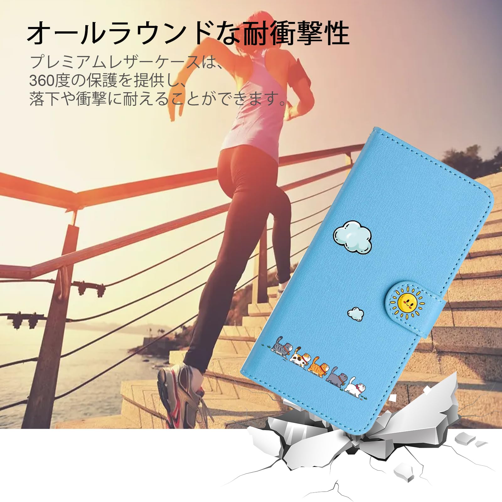 Amazon.co.jp: FALUWONRU ギャラクシーA21 SC-42A ケース 手帳型 高級