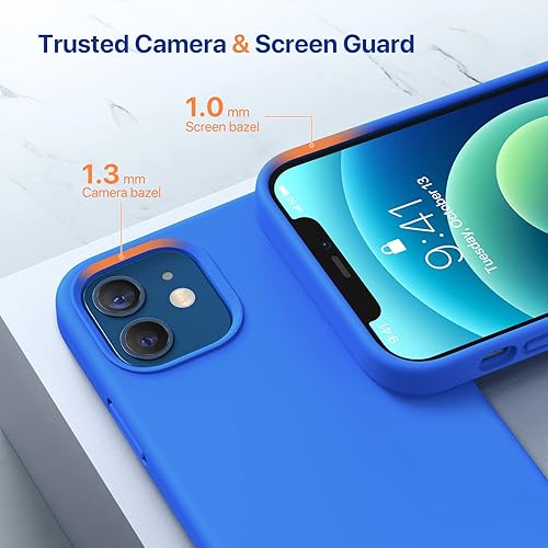 Miniatura 1604 de Miracase - Funda diseñada para iPhone 11 con protector de pantalla, funda de goma de silicona líquida, protección total contra caídas y a prueba