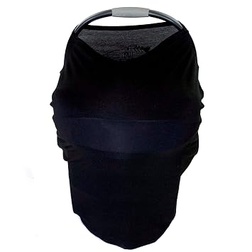 Car Seat 5 in 1 Cover - I'm Cute & Cuddly But Please Don't Touch Little Me (Black)