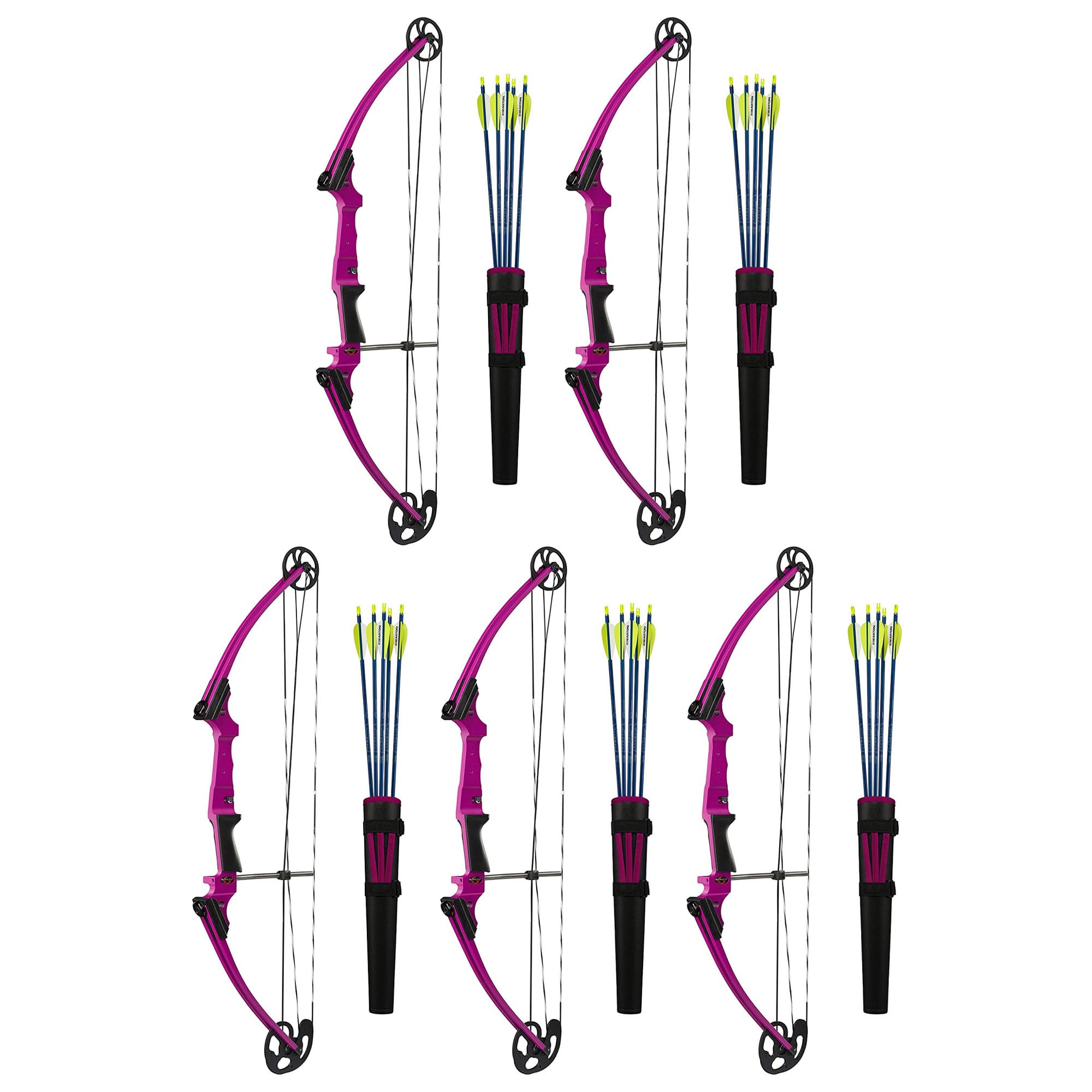 Genesis Archery Compound Bow Archery Kit w/Adjustable Draw Length 15