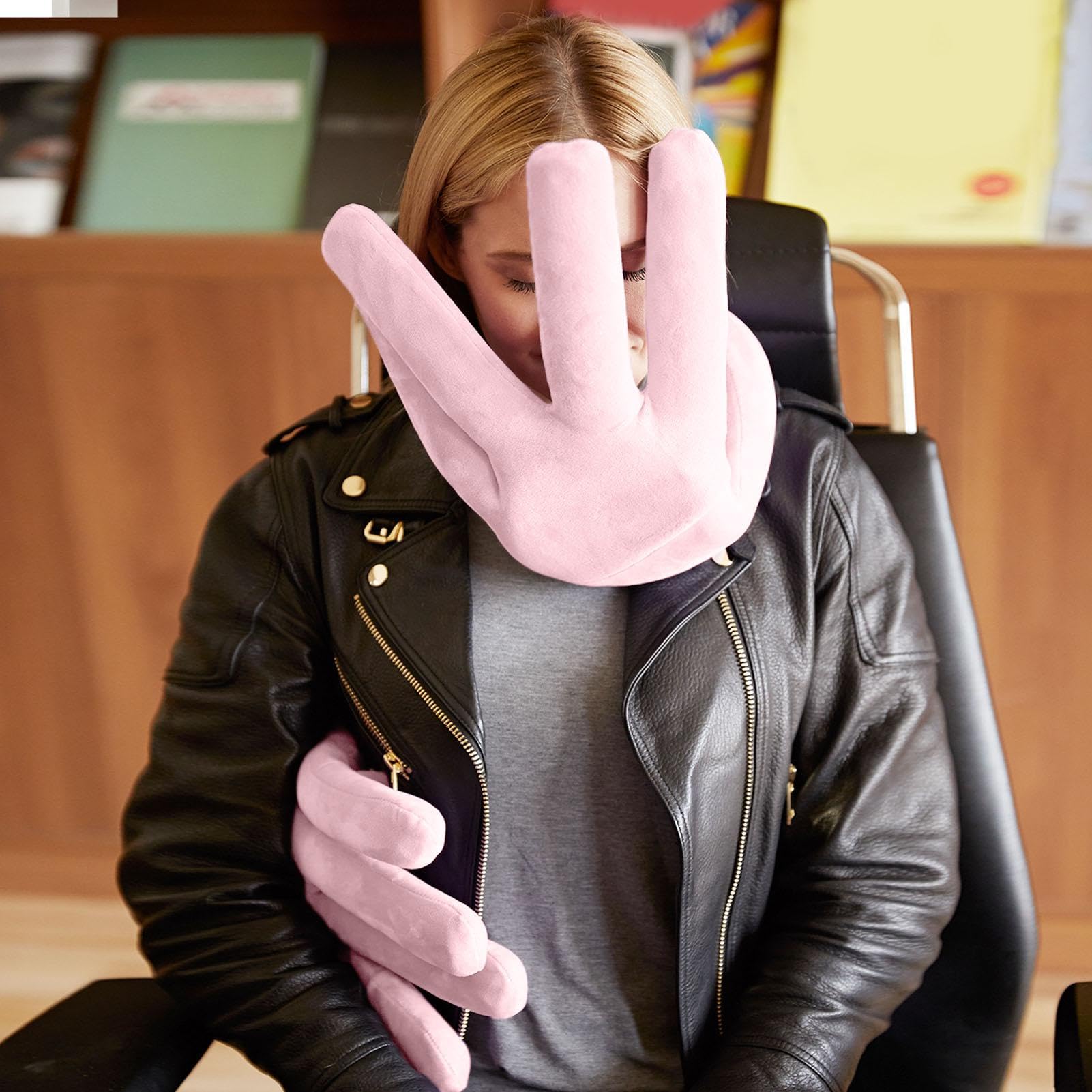 Cuscino per il collo da viaggio | Cuscino per il collo a forma di mano | Cuscino ergonomico da viaggio in aereo, cuscino per pisolini per voli, auto e uso domestico | Cuscino ergonomico da viaggio in aereo, cuscino per pisolini per voli, auto e uso domest