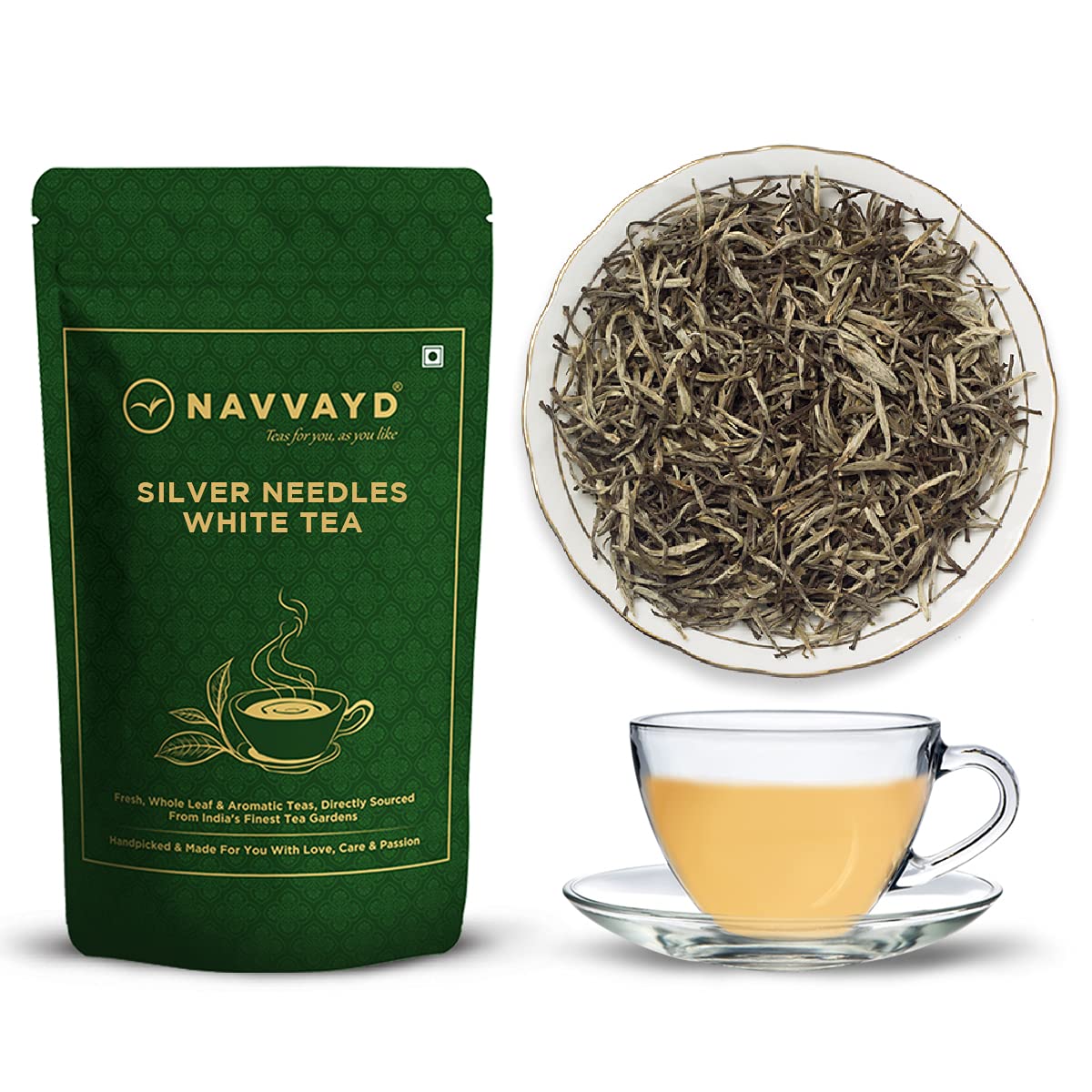 Navvayd Organic Silver Needles White Tea, Full of Antioxidants with