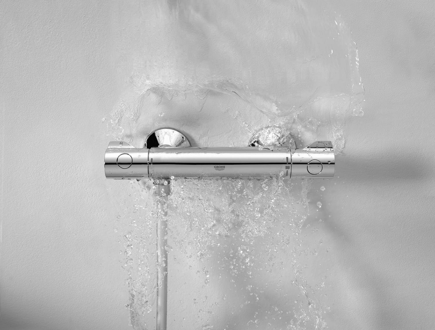 Grohe Grohtherm 800 Miscelatore Termostatico per Doccia 34558000, Cromo, ‎38.8 x 12.8 x 8.8 cm