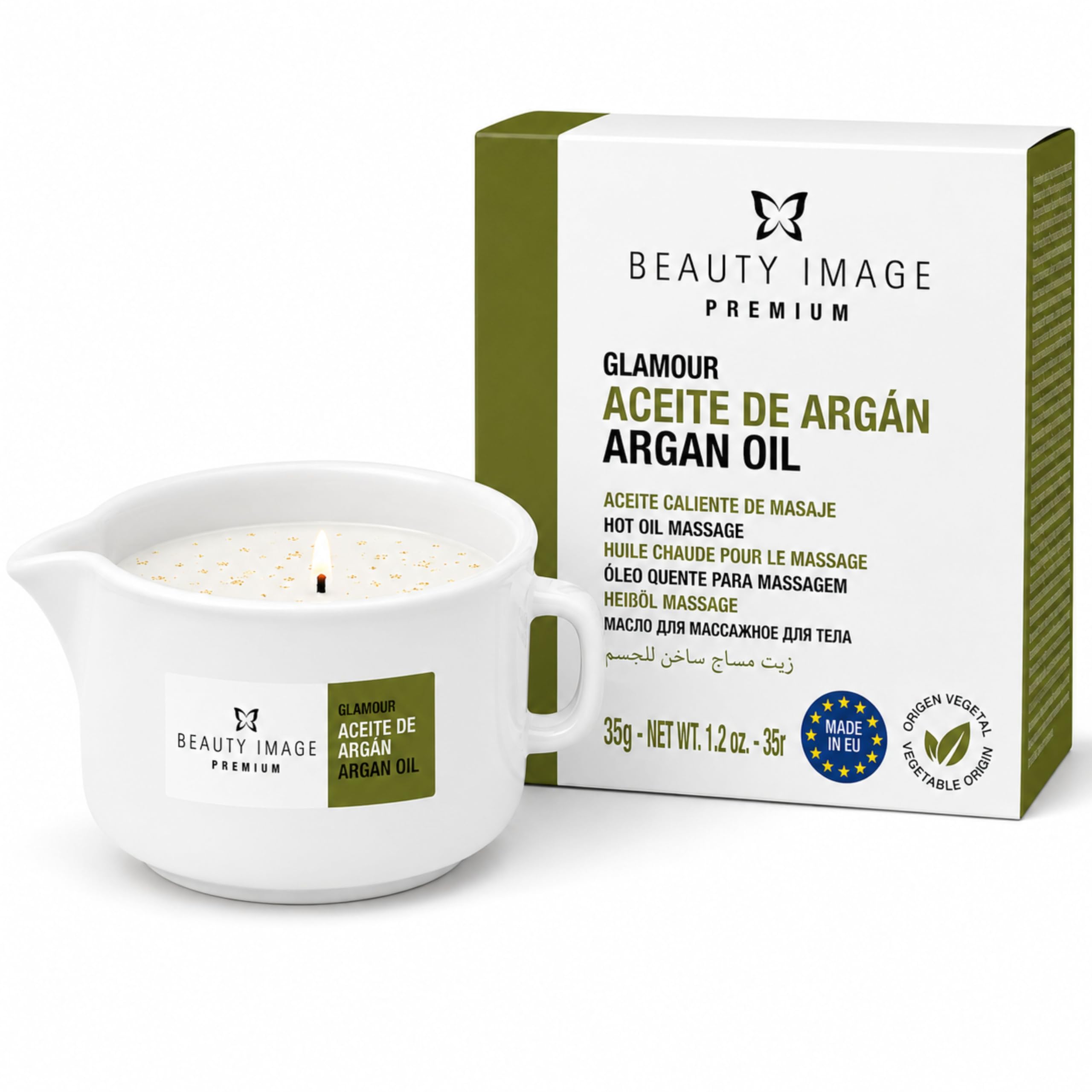 Beauty Image Glamour Hot Oil Body Massage Candle