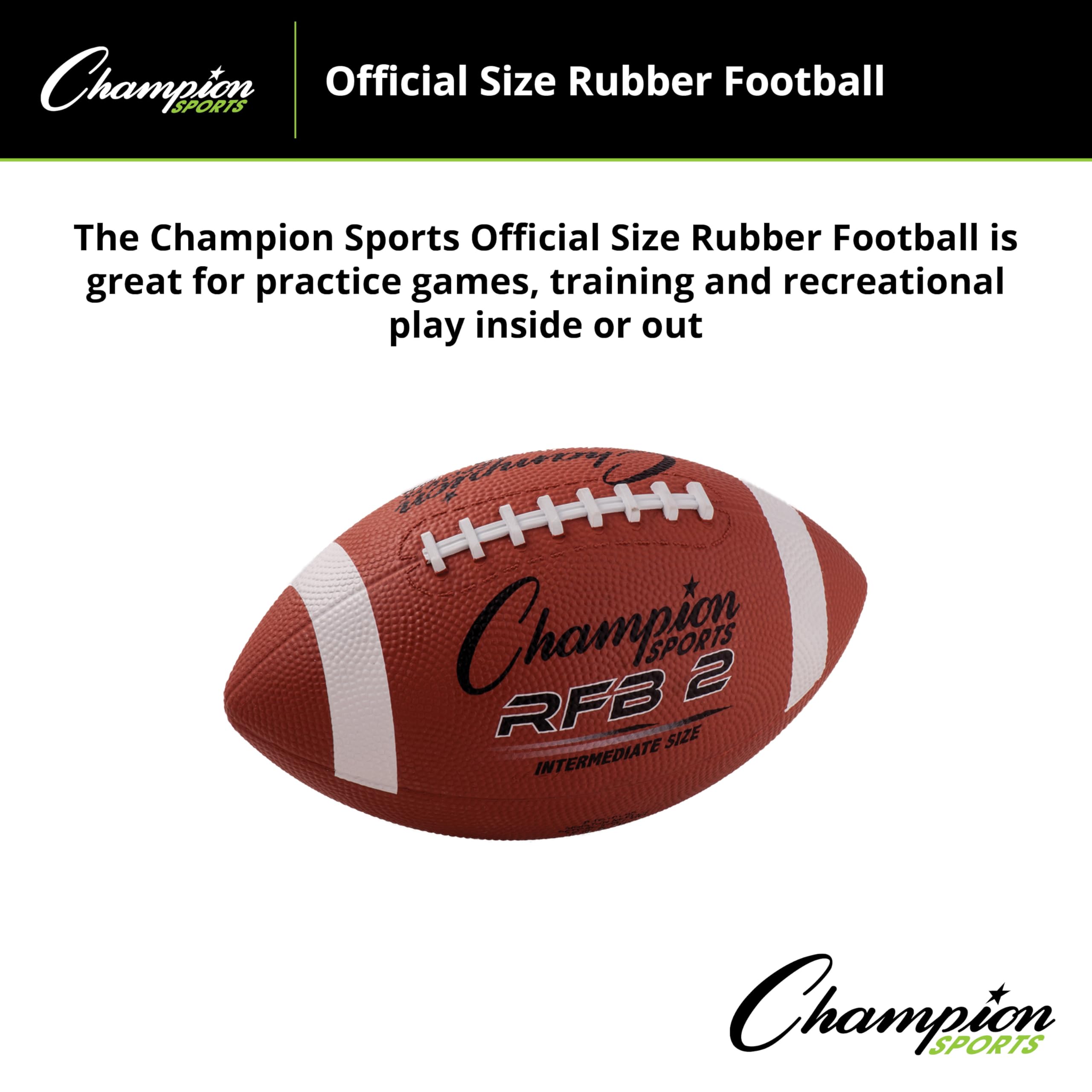 INTERMEDIATE SIZE RUBBER FOOTBALL