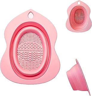 Limpiador de brochas de maquillaje, tapete de...
