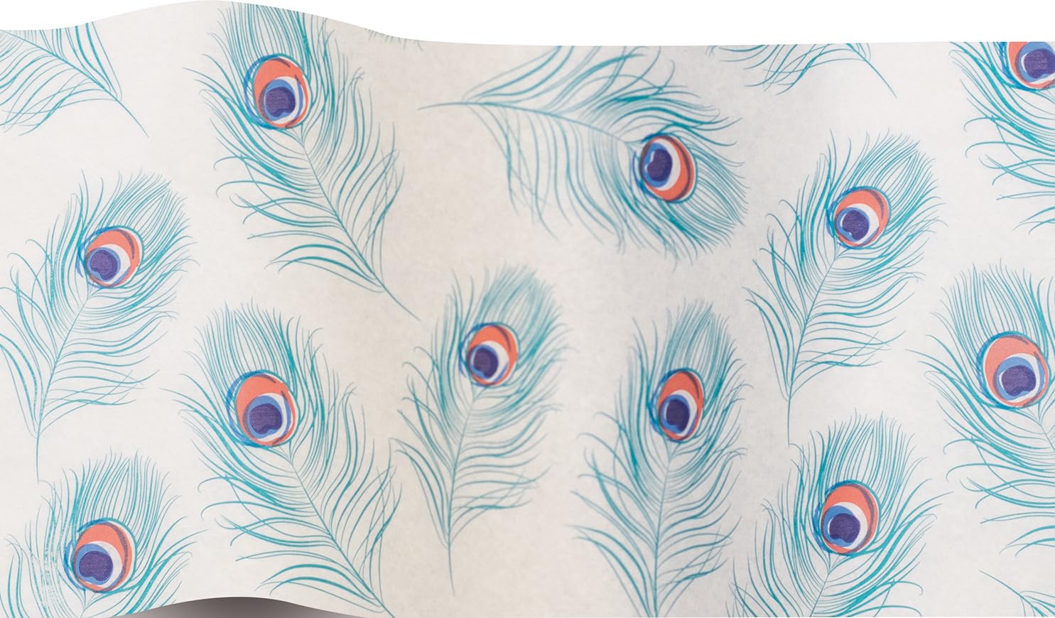 MustBeBonkers Luxury Printed Tissue Wrapping Paper Tissue 16gms - Acid Free - 34 x 45 cm (Peacock, 5)