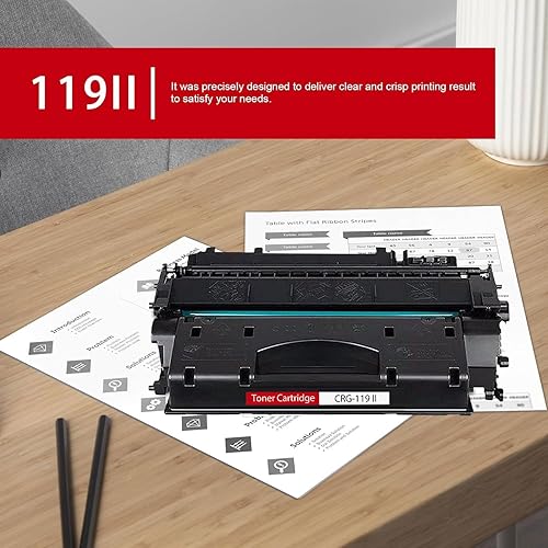 Miniatura 4 de Cartucho de tóner negro 119 II de alta capacidad (paquete de 1) PINOS compatible con CRG119 II Toner repuesto para impresora Canon 119 II Toner