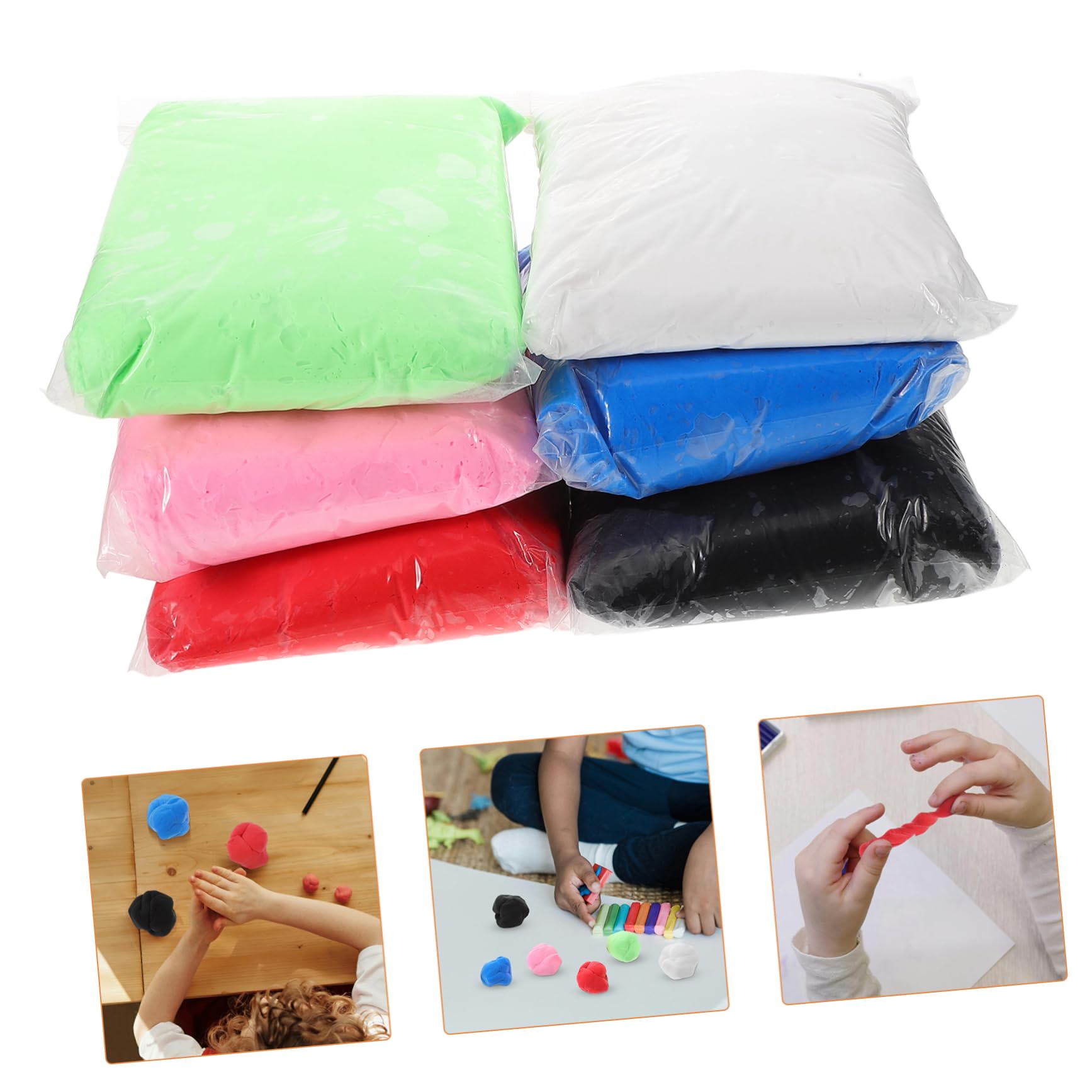 6bolsas Kit De Arcilla De Secado Al Aire Paquete De Arcilla Para Manualidades Infantiles Para Bricolaje