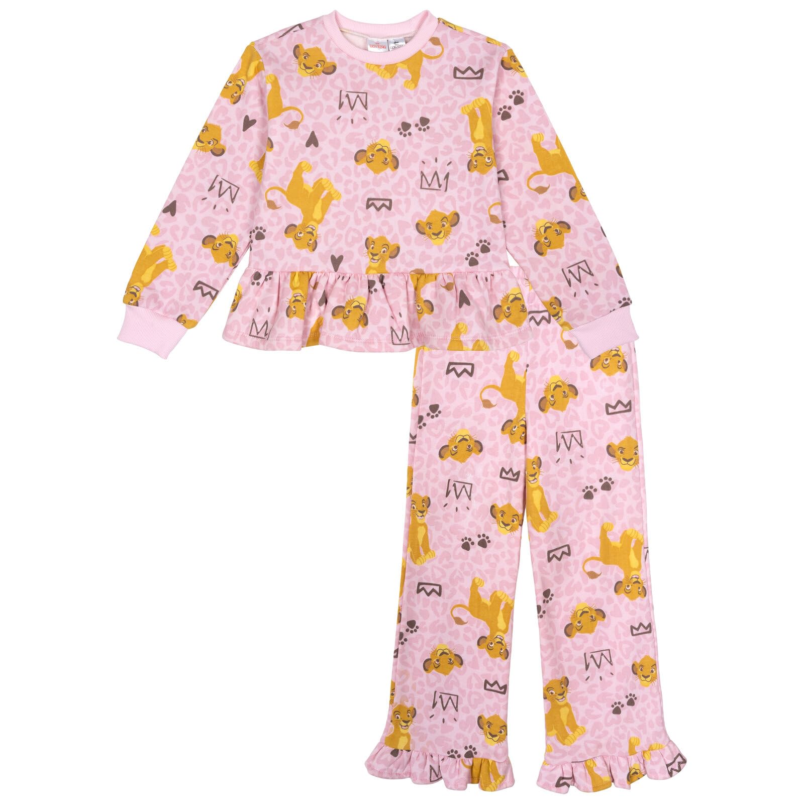 Disney Girls' Fleece Sweatshirt and Pants Set for Baby &amp; Kids