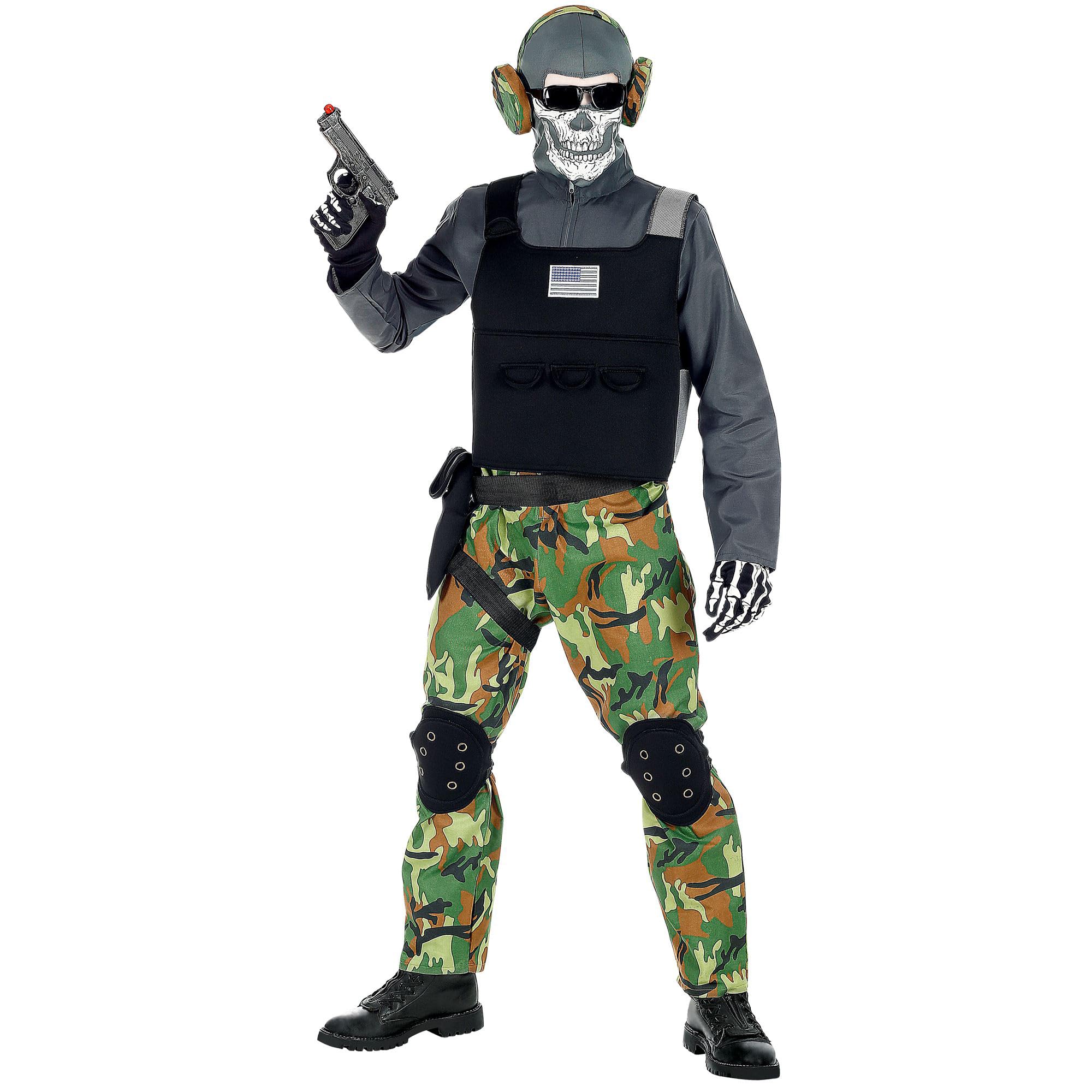 W WIDMANN MILANO Party Fashion - Children's Costume Skeleton Soldier Uniform Military Fancy Dress