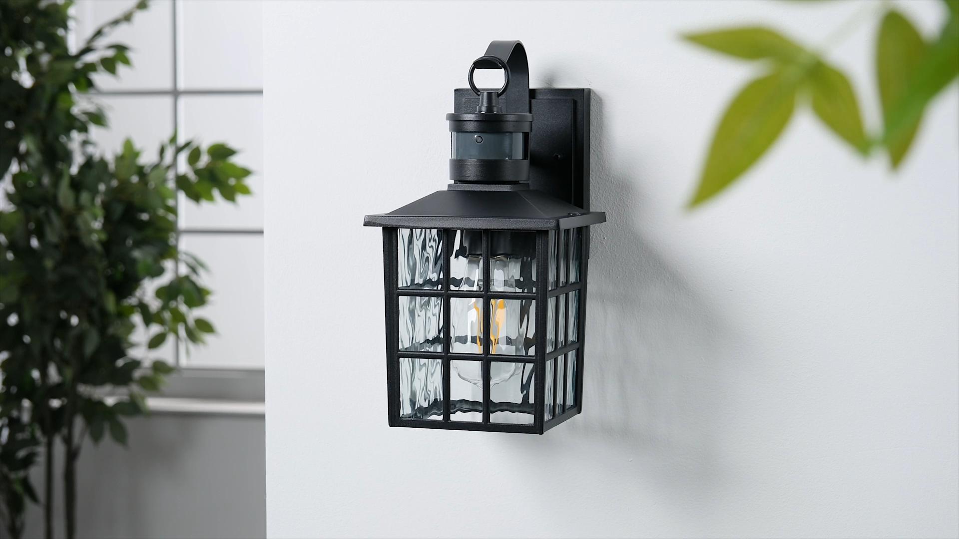 VIANIS Outdoor Wall Lantern With Motion Sensor, Dusk To Dawn