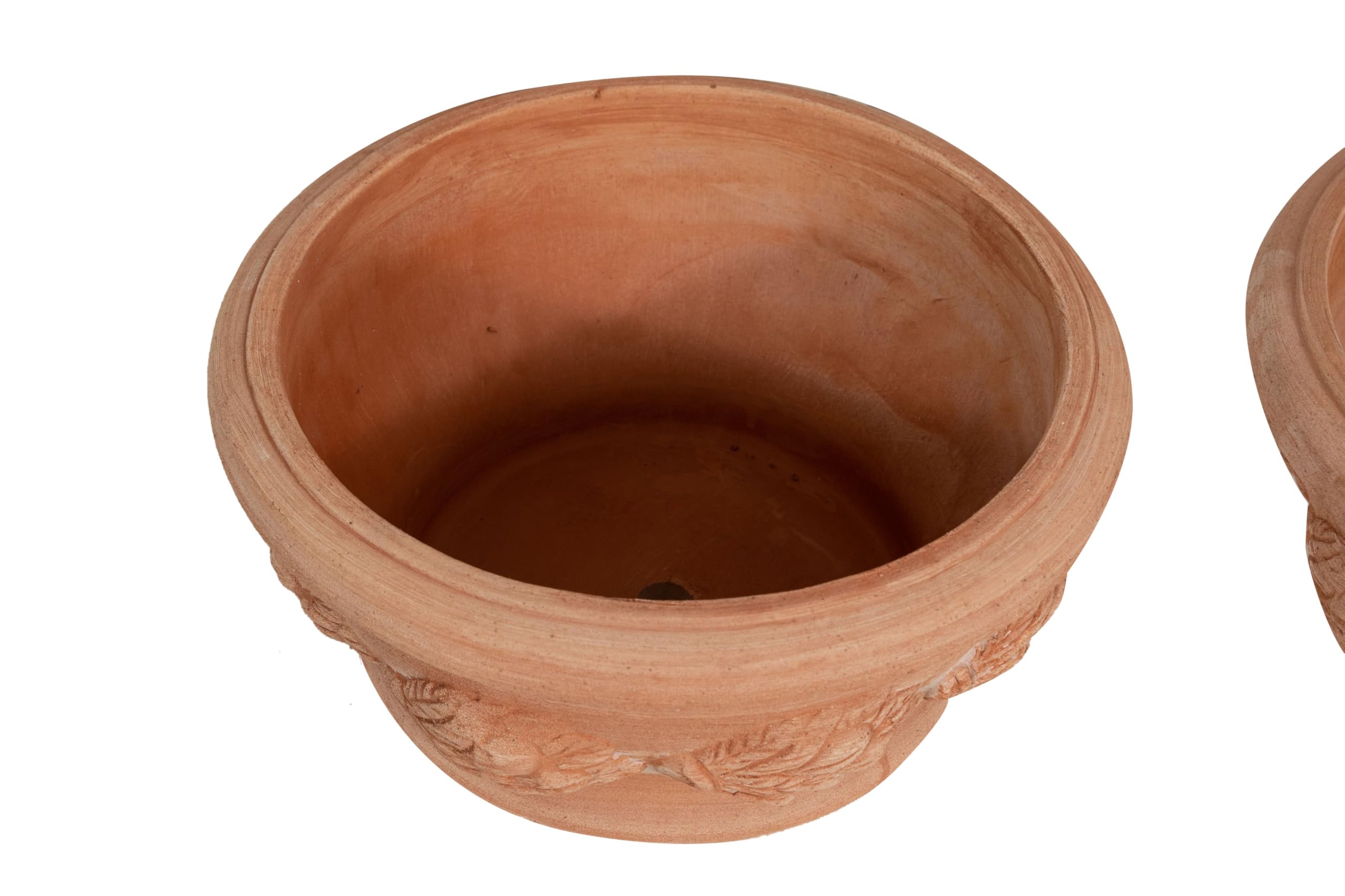 Biscottini Maceta De Terracota Toscana 40 X 40 X 30 Cm – Macetas De Terracota Grandes Para Exterior E Interior – Maceta De Exterior Grande, Fabricada En Italia