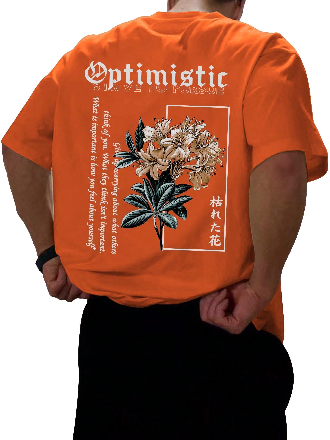 Men's Letter Graphic Tee Casual Short Sleeve Round Neck Summer Shirt Streetwear Top