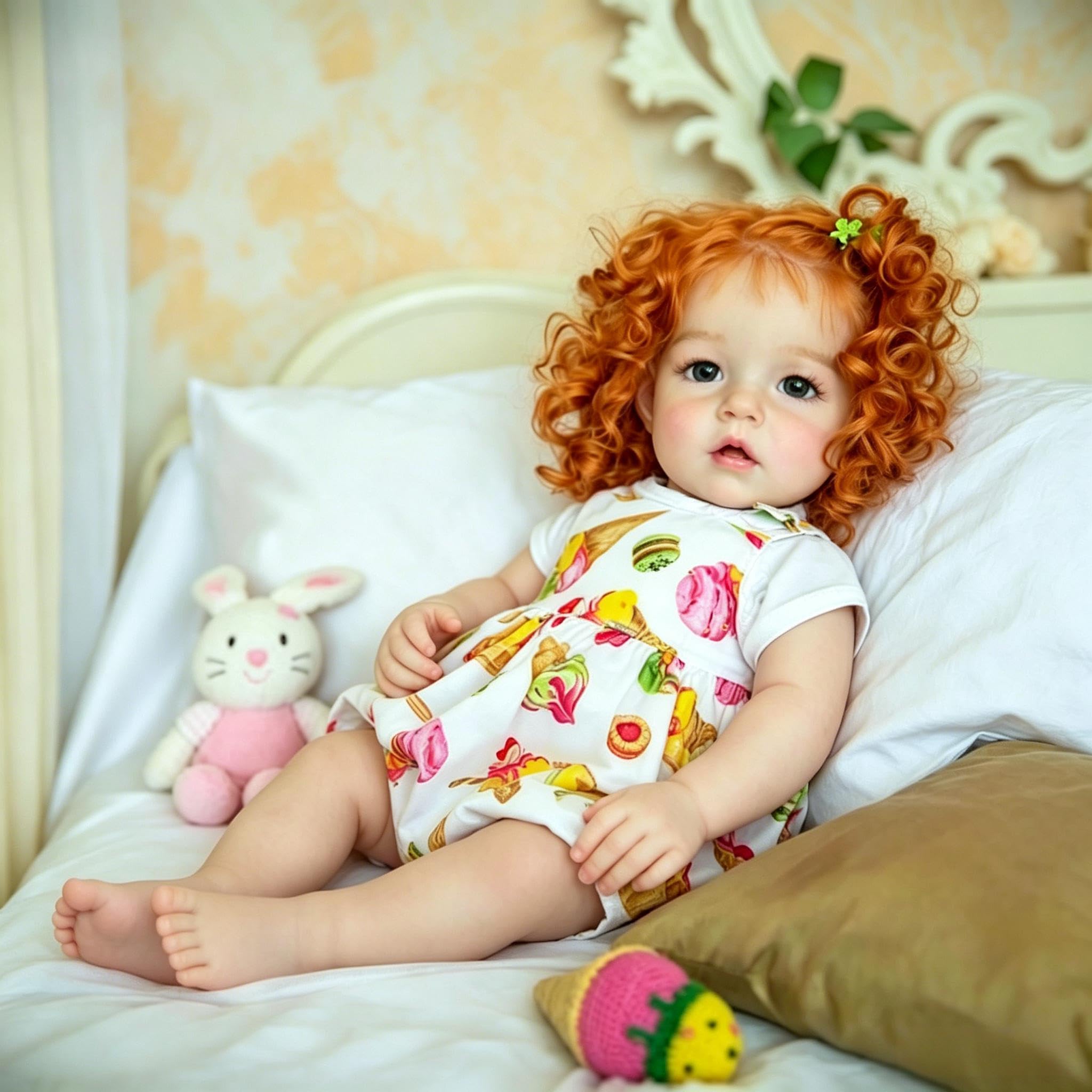 RXDOLL Realistyczne lalki Reborn Baby Dolls Girl Liam 71 cm duży rozmiar Reborn lalki malucha miękka tkanina ciało realistyczne małe lalki dla niemowląt, które wyglądają jak prawdziwy silikon lalki