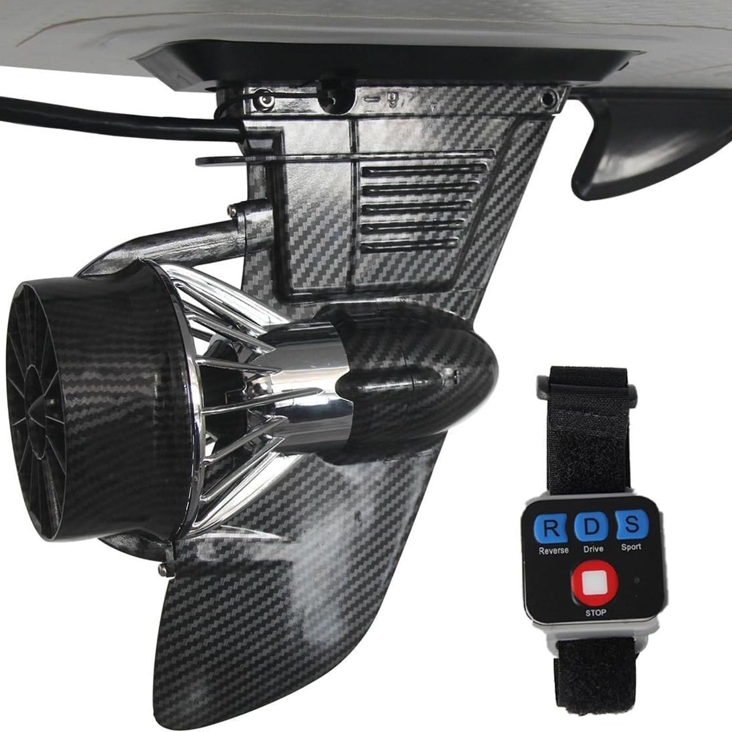Tabla de surf con aleta motorizada eléctrica, tabla de surf eléctrica con propulsor de 24V, duración máxima de la batería 20 km, velocidad 3-6 km/h, para tabla de remo de barco de pesca de kayak