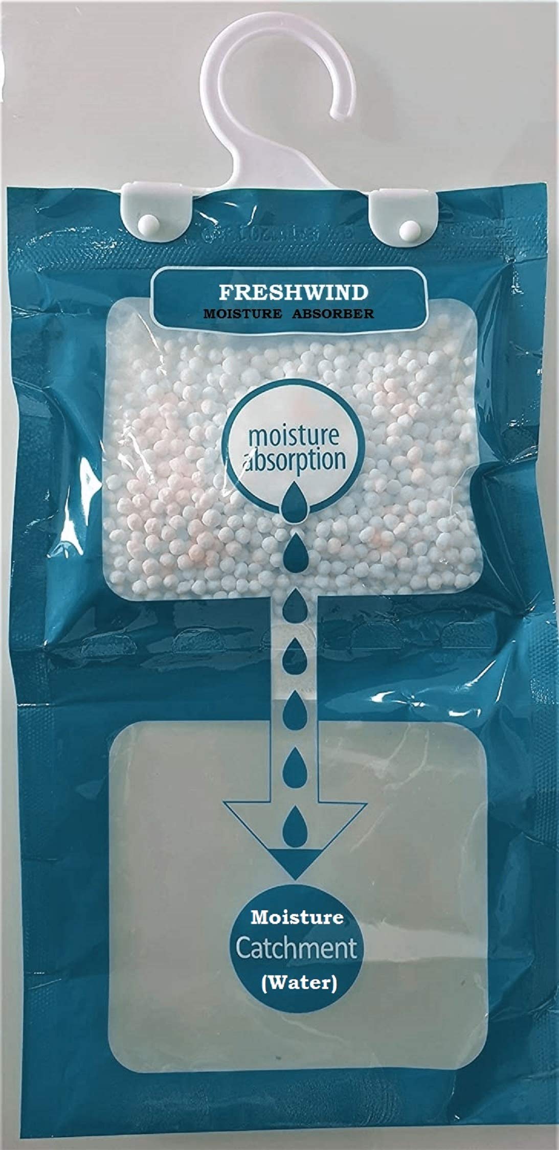 FreshwindMoisture Absorber odor remover Refresh Every Place-Wardrobe, Closets, Storage Compartment, Cupboard, Almirah, Shoe Rack, Bathroom - WC-M-ABSORBER-100G