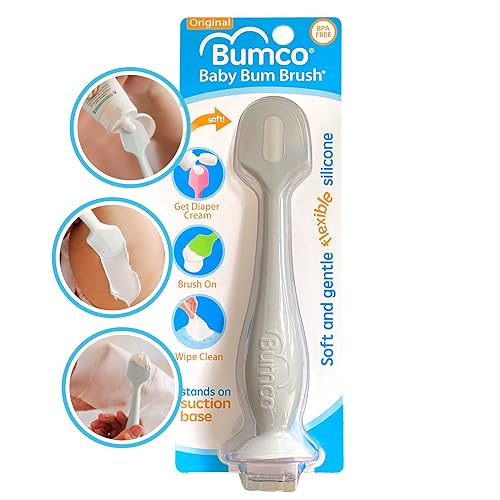 Bumco - Espátula de crema para pañales cepillo para bebé para pasta de glúteos crema para pañales aplicador de crema para bebés espátula para