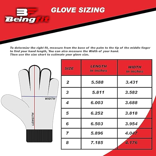 Miniatura 5 de Premium Goalkeeper Gloves for Adults & Youth - Enhanced Grip Soccer Goalie Gloves with Finger Protection