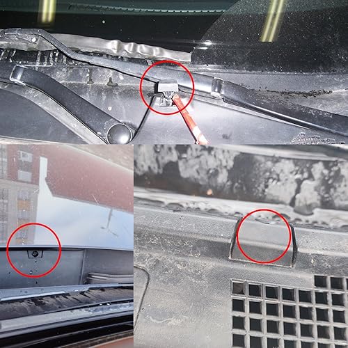 Miniatura 3 de Chorros de lavado de parabrisas para Nissan X-Trail T31 2007-2013, 2 unids limpiaparabrisas limpiaparabrisas boquilla de pulverización de agua