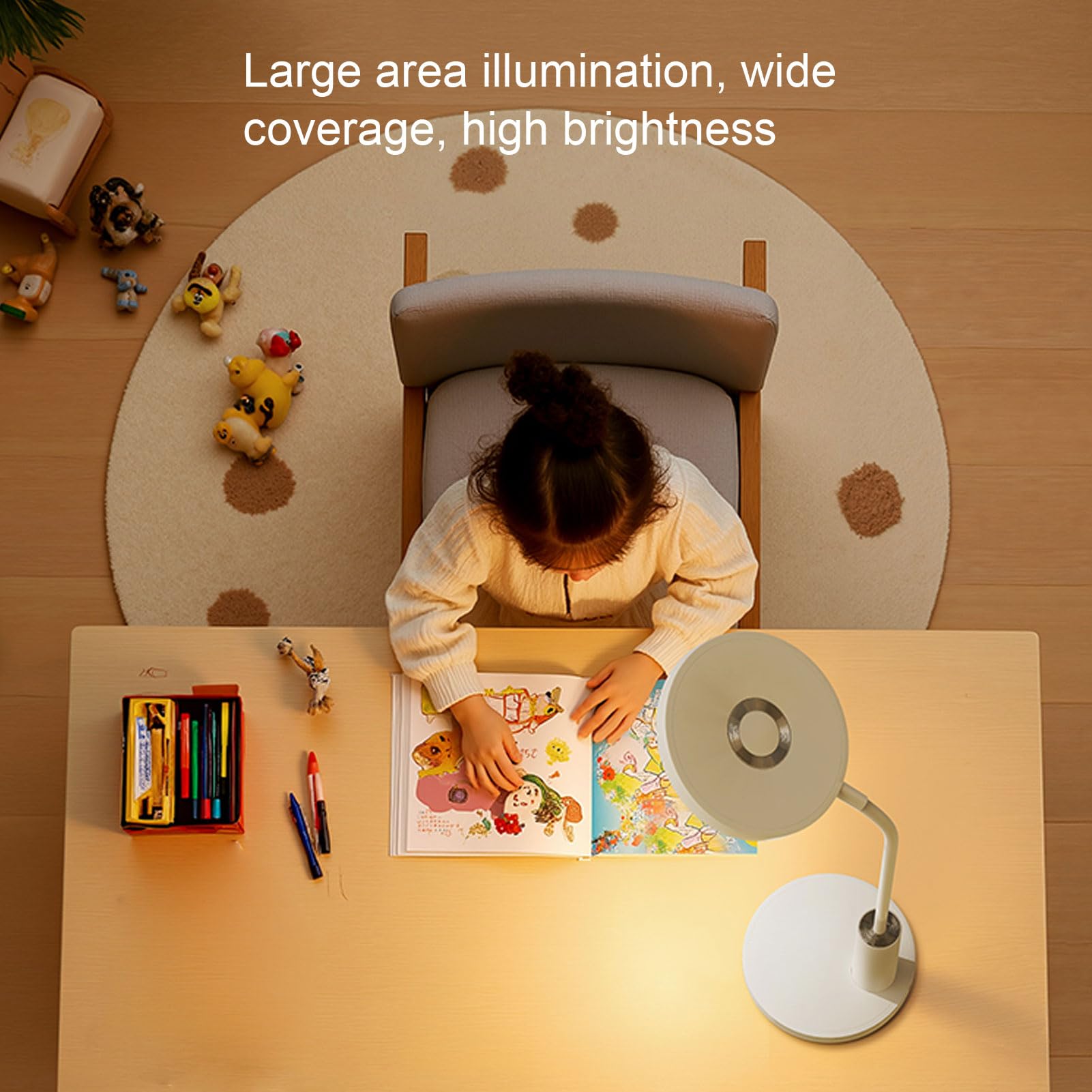 Marhynchus Lampka Biurka ze stabilną podstawą 350LM Super Jasne ściemniaczkowe ściemniaczkowe ściemnianie Lampy Stołowej do Pracy w Domu do Czytania Sypialnia Nocna CY-8628