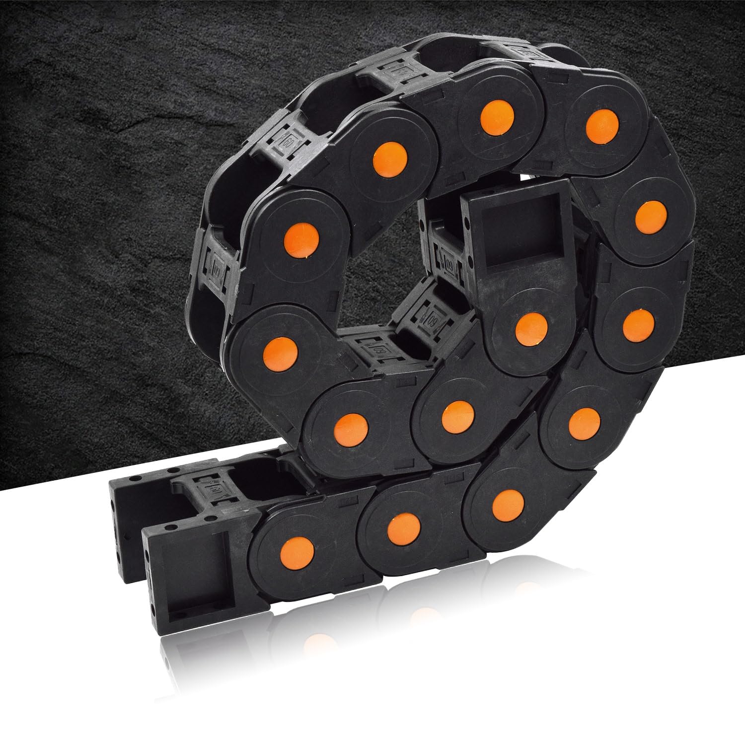 Hosifiy Schleppkette Kabelträger – Offener Typ, R75, 45x50 Mm Innenmaß, Länge 1000 Mm, Nylon PA66, Für 3D-Drucker & CNC